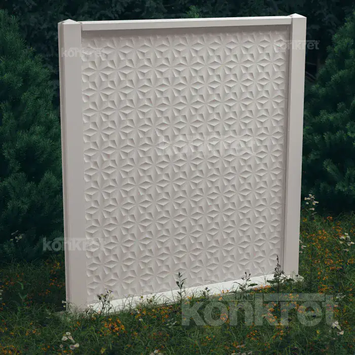 Betonzaun Flower (KM200)